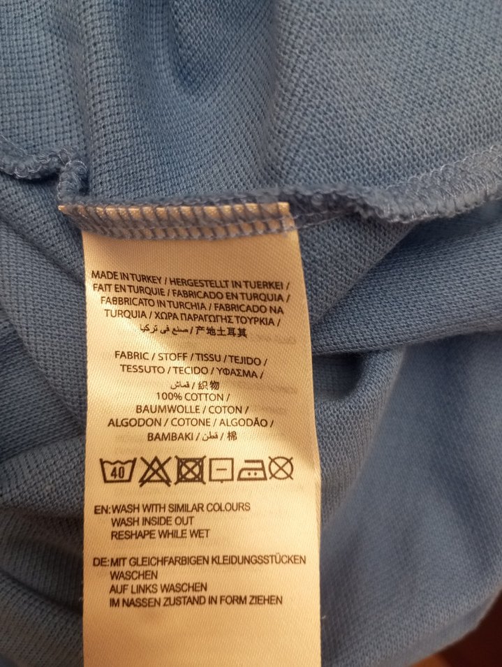 Yurtdışından Orjinal GANT marka tişört ölçü açıklamada yazıyor - Görsel 3