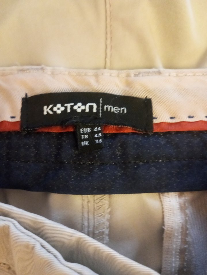 Koton 44 beden bej renk kumaş pantolon  ölçüleri açıklamada - Görsel 3