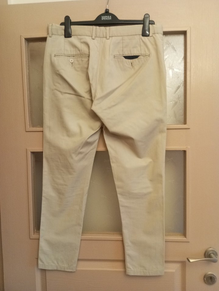 Koton 44 beden bej renk kumaş pantolon  ölçüleri açıklamada - Görsel 4