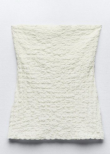 Dokulu straplez top - Görsel 2