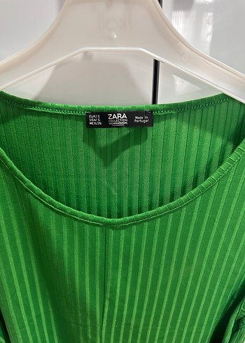Zara yeşil şık bluz - Görsel 2