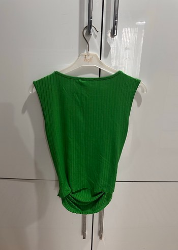 Zara yeşil şık bluz - Görsel 3