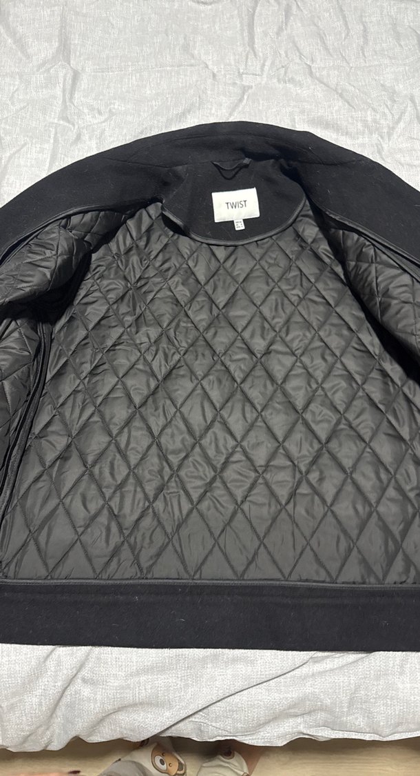 Siyah Düğmeli Kadın Midi Ceket - Görsel 3