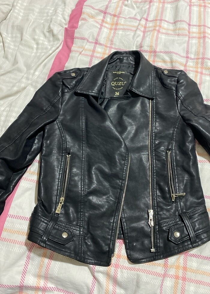 Kadın deri ceket - Görsel 2