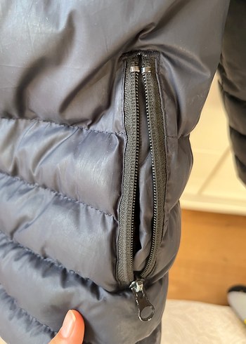 Lacivert Erkek Çocuk Fermuarlı kapüşonlu Mont - Görsel 5