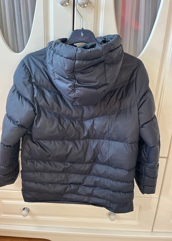 Lacivert Erkek Çocuk Fermuarlı kapüşonlu Mont - Görsel 3