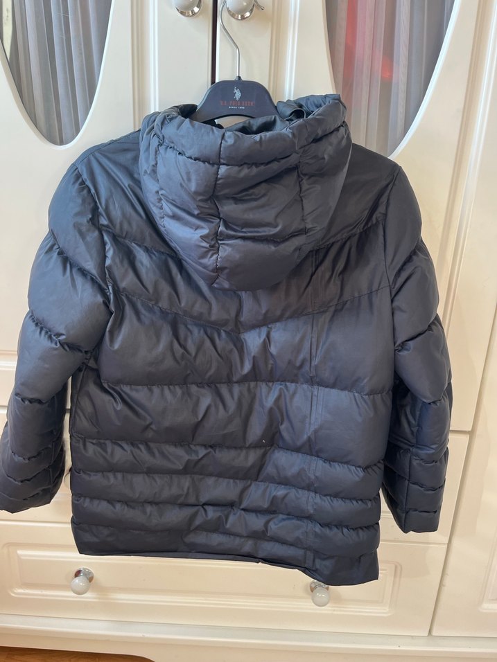 Lacivert Erkek Çocuk Fermuarlı kapüşonlu Mont - Görsel 3