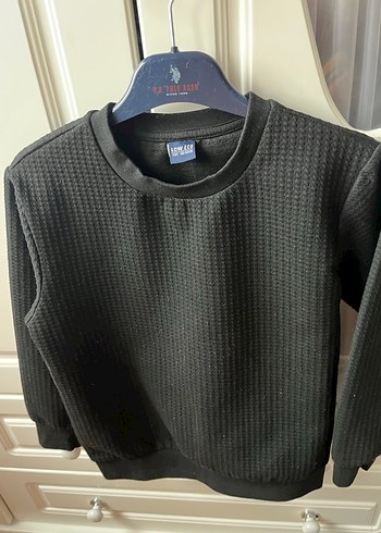 Erkek Çocuk Siyah Örgü Sweatshirt - Görsel 3