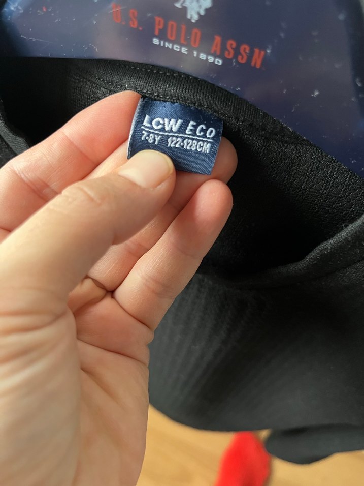 Erkek Çocuk Siyah Örgü Sweatshirt - Görsel 2