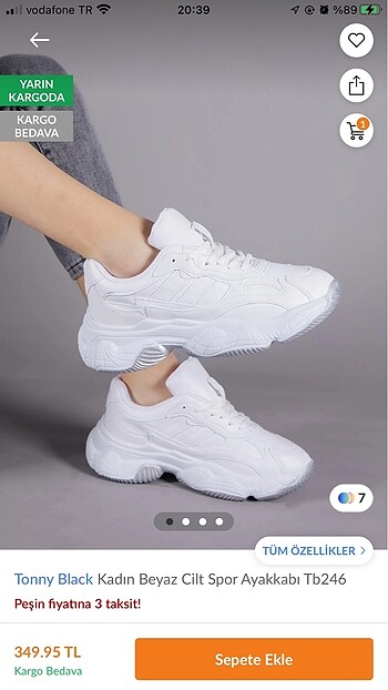 Tony black sneaker