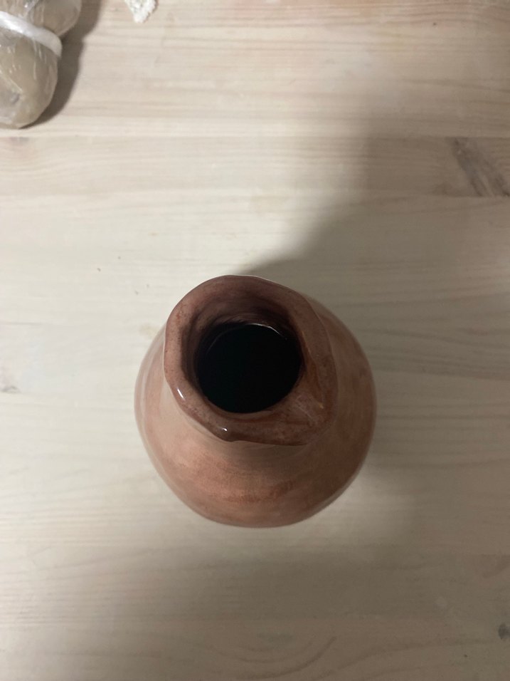 Pastel Bej Seramik Vazo - Görsel 4