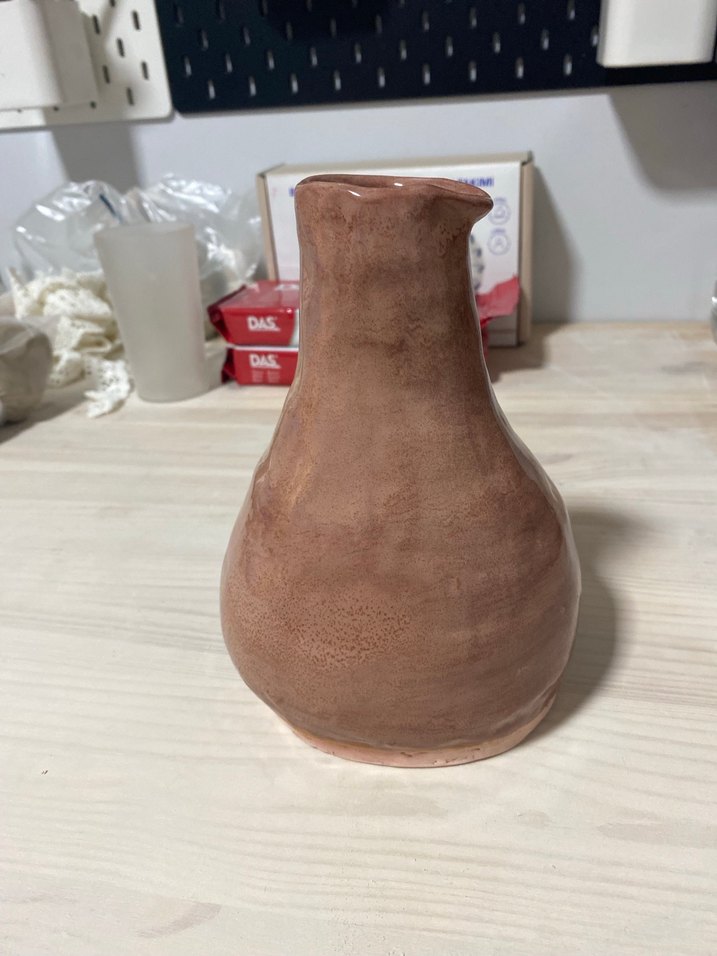 Pastel Bej Seramik Vazo - Görsel 5