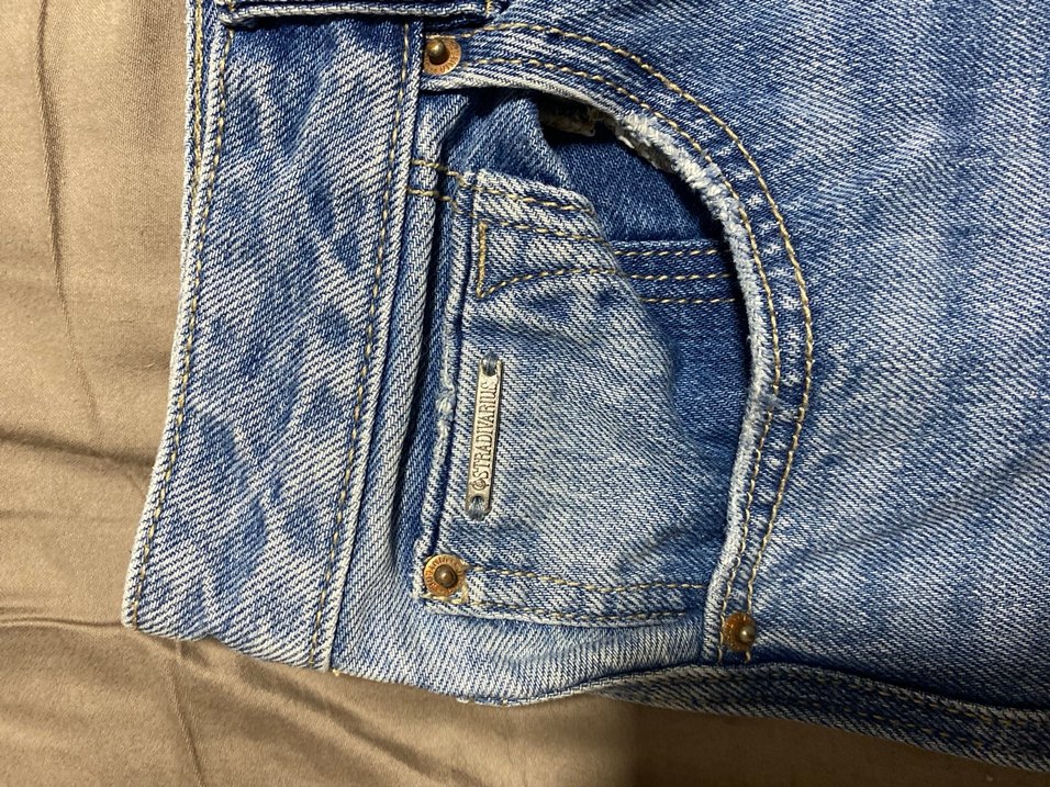 Düğmeli Bol Kesim Midi Kadın Kot Şort - Görsel 4