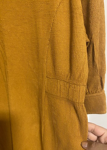 Kadın Sarı Midi Salaş Triko - Görsel 6