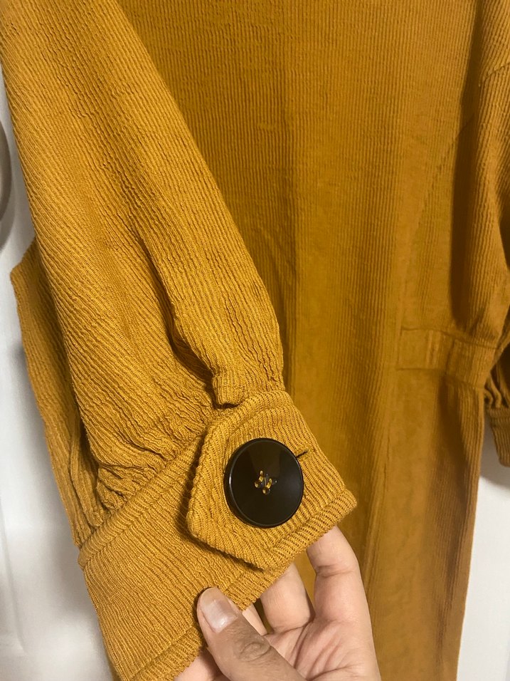 Kadın Sarı Midi Salaş Triko - Görsel 5