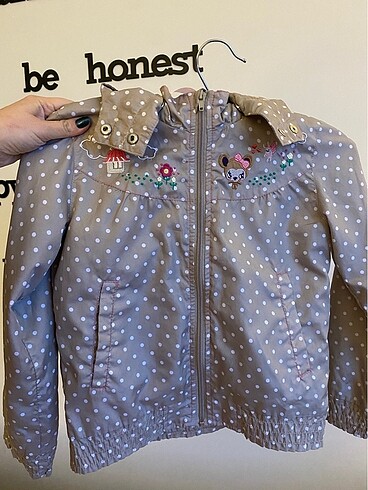 H&M Puantiyeli Kız Çocuk Rüzgarlık