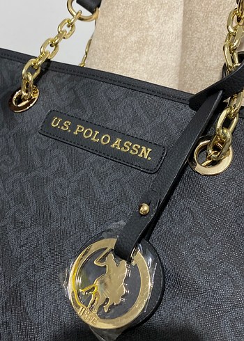 U.S Polo Assn. U.S. Polo Assn. Zincir Detaylı Siyah Kadın Çanta