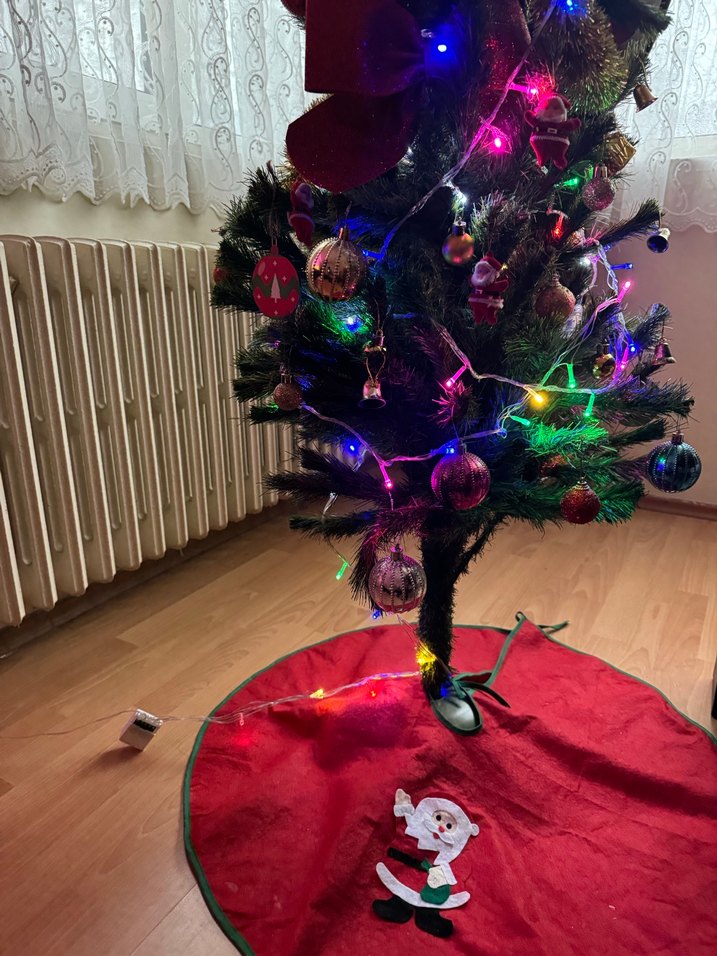 Renkli Işıklı Yılbaşı Ağacı Süsü - Görsel 5