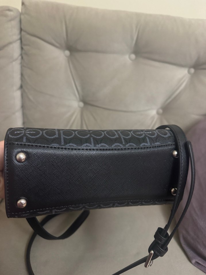 Pierre Cardin Siyah Deri Kadın Çanta - Görsel 4