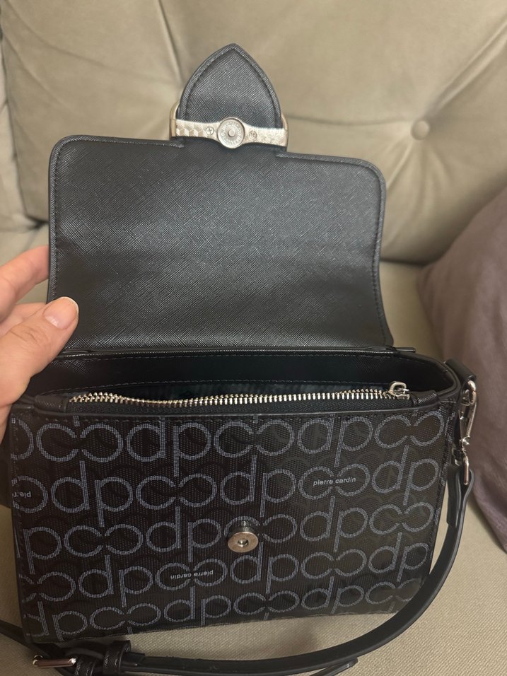 Pierre Cardin Siyah Deri Kadın Çanta - Görsel 5