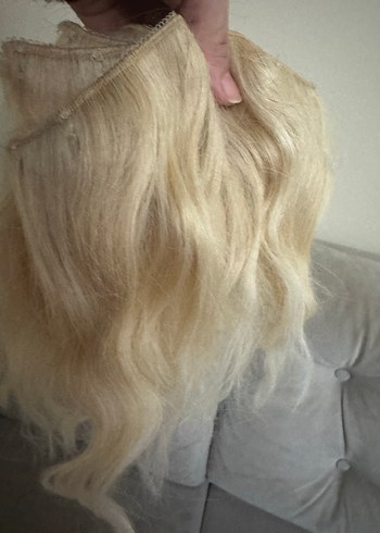 Bej Kürklü Yün Kadın Saç Aksesuarı - Görsel 3