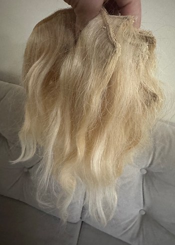 Bej Kürklü Yün Kadın Saç Aksesuarı - Görsel 2