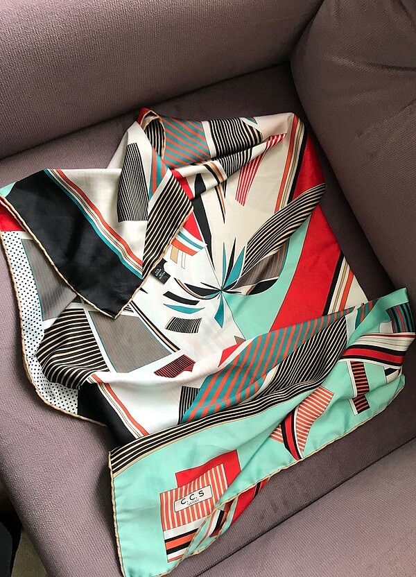 Sarar İpek eşarp fular - Görsel 3