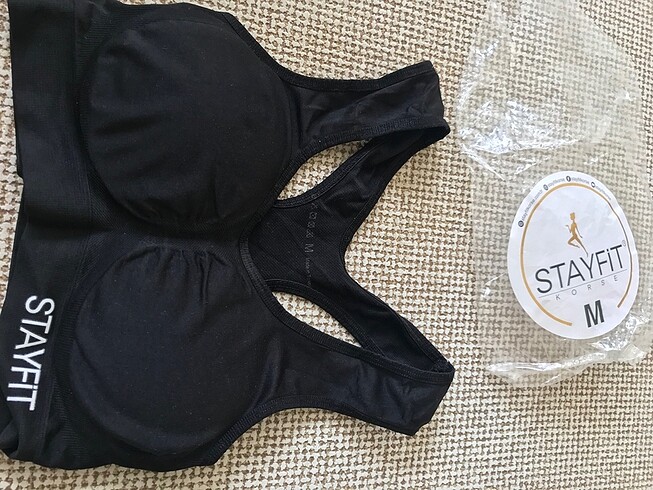 Stayfit m siyah sporcu sütyen - Görsel 5