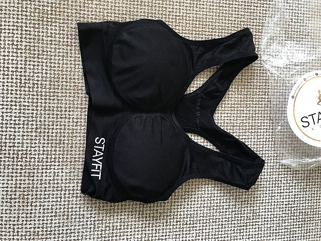 Stayfit m siyah sporcu sütyen - Görsel 7
