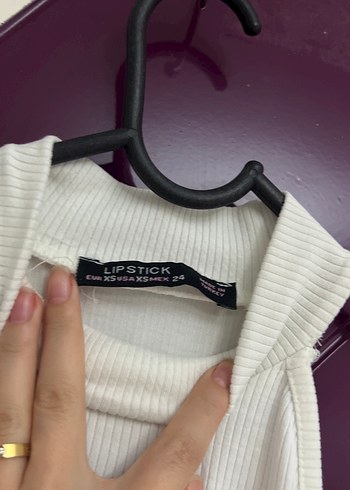 Beyaz Yüksek Yakalı Uzun Elbise - Görsel 2