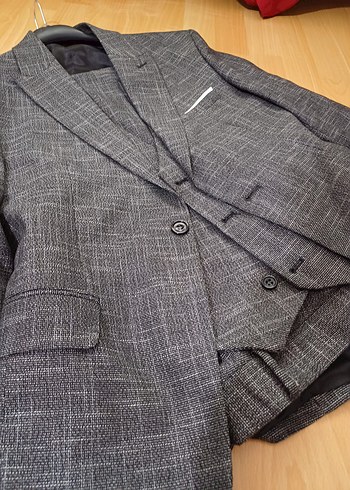 Gri Erkek Ofis Takımı - Klasik Kesim - Görsel 2