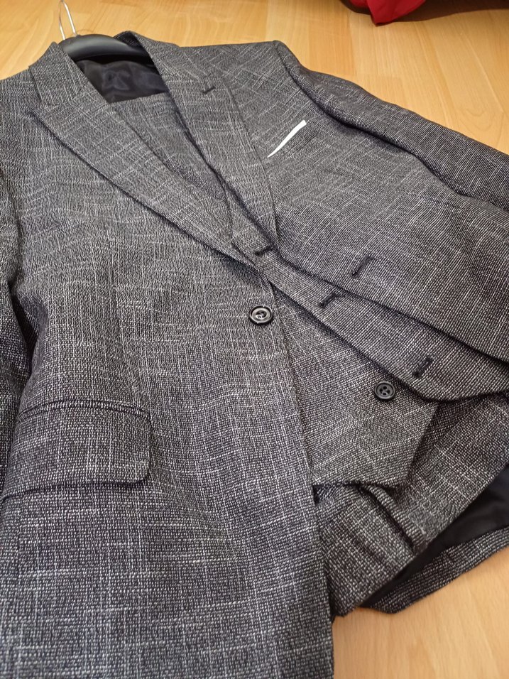 Gri Erkek Ofis Takımı - Klasik Kesim - Görsel 2