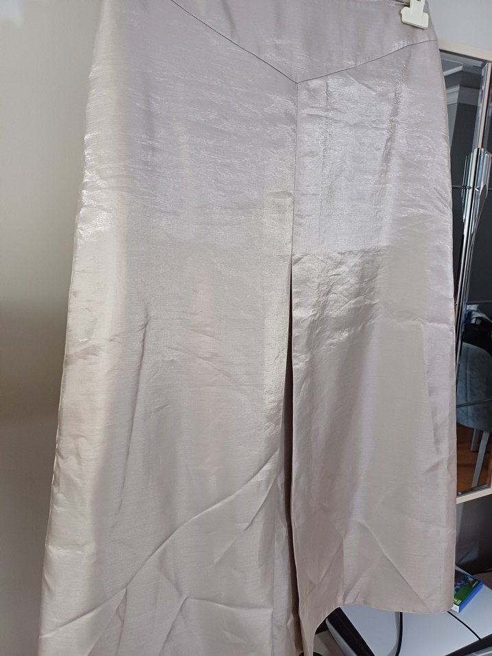 Bej Renkli Uzun Kadın Takım Elbise - Görsel 3