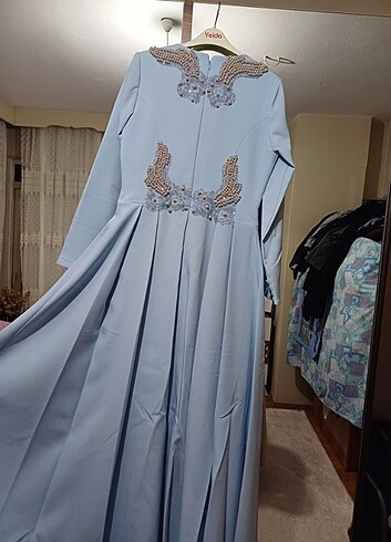 Tesettür abiye elbise - Görsel 7