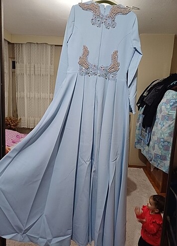 Tesettür abiye elbise - Görsel 8