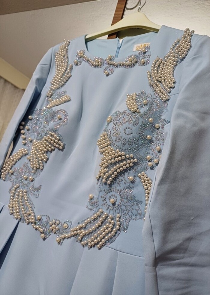 Tesettür abiye elbise - Görsel 3