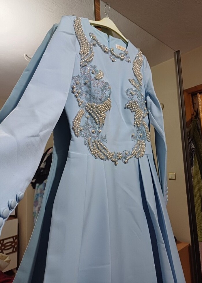 Tesettür abiye elbise - Görsel 5