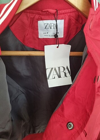 Kırmizi-mavi NY mont - Görsel 6