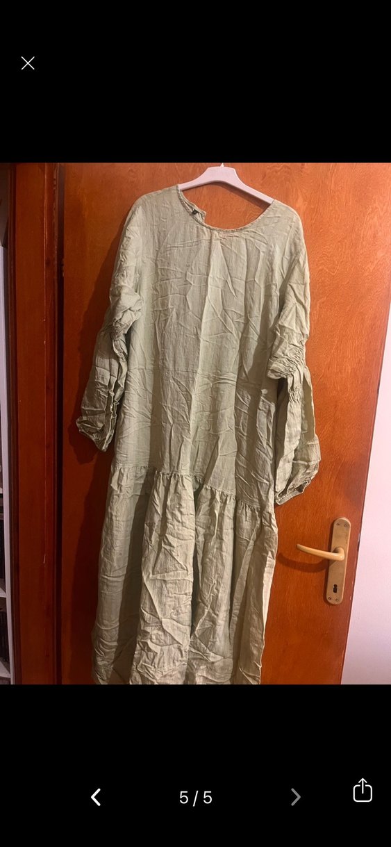 Kadın Uzun Pileli tesettür Elbise - Görsel 4