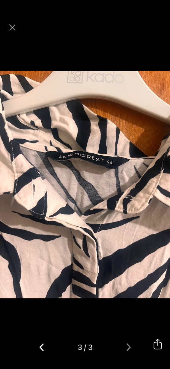 Zebra Desenli Uzun Tunik - Görsel 3