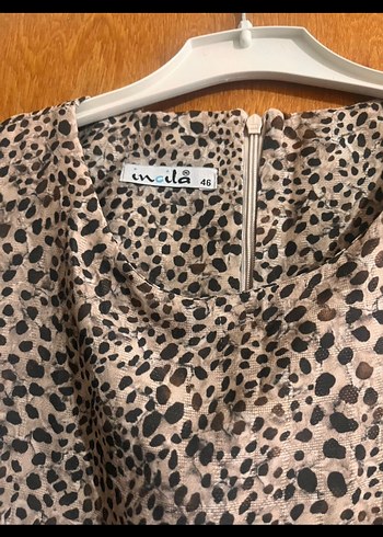 Leopar Tesettür Elbise - Görsel 3