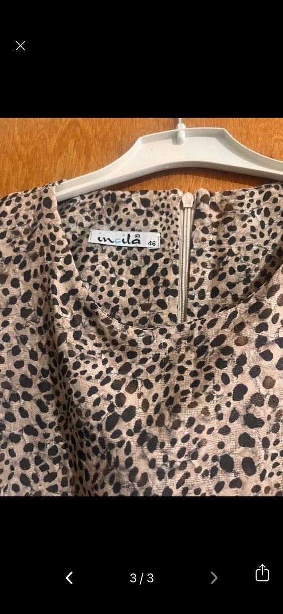 Leopar Tesettür Elbise - Görsel 3