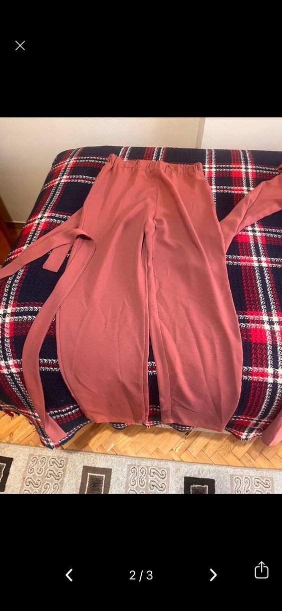 Gül kurusu ikili tesettür takım - Görsel 2