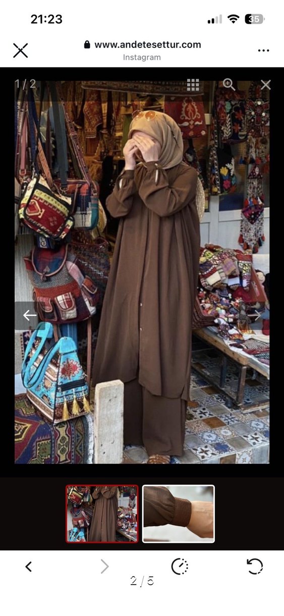 Ande tesettür aylin ikili takım - Görsel 2