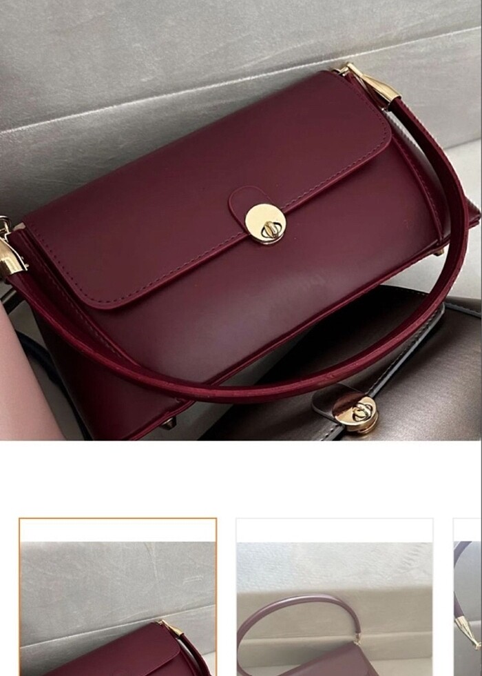 Bordo çanta - Görsel 2