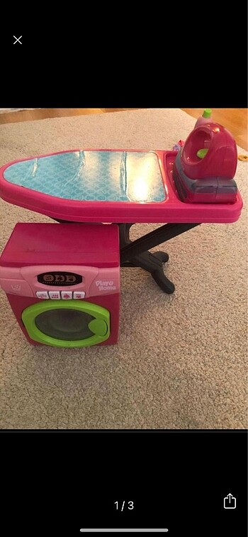 Play@home pilli ütü çamaşır makinesi oyuncak