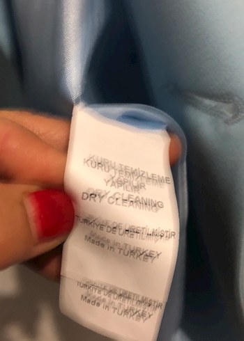 m Beden mavi Renk Mavi Düğmeli Kadın Blazer Ceket