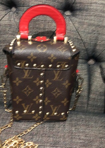 Louis Vuitton Kahverengi Desenli Deri Kadın Çanta