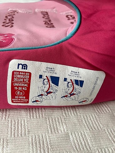 9- 36 kg Beden Mothercare yukseltici oto koltugu