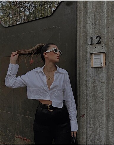 Zara Crop Gömlek